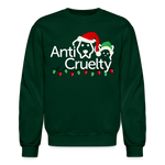 Load image into Gallery viewer, Anti-Cruelty "Merry Makers" Logo Crewneck Sweatshirt - forest green
