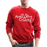 Load image into Gallery viewer, Anti-Cruelty Valentine's Day Logo Crewneck Sweatshirt - red
