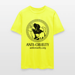 Load image into Gallery viewer, "Vintage Anti-Cruelty Greek Key" Bright Unisex Classic T-Shirt - safety green
