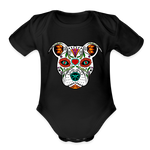 Load image into Gallery viewer, Día de los Doggie Baby Bodysuit - black

