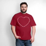 Load image into Gallery viewer, Anti-Cruelty Mission Heart T-Shirt - dark red
