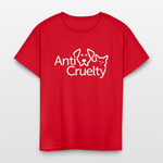 Load image into Gallery viewer, Anti-Cruelty Valentine's Day Logo Kids' T-Shirt - red
