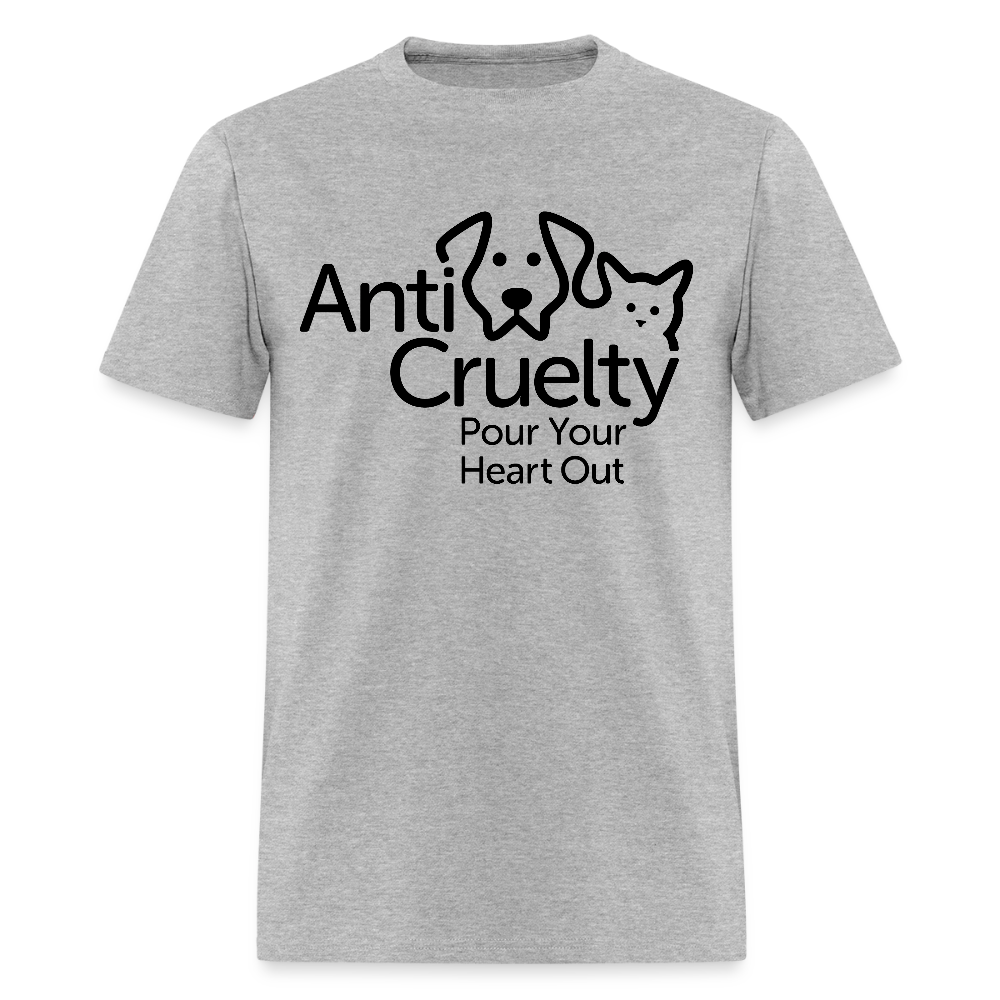 "Pour Your Heart Out" Bright Unisex Classic T-Shirt - heather gray
