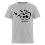 Load image into Gallery viewer, &quot;Pour Your Heart Out&quot; Bright Unisex Classic T-Shirt - heather gray
