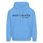 Load image into Gallery viewer, Anti-Cruelty 70's Retro Logo Men's Hoodie - carolina blue
