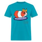 Load image into Gallery viewer, &quot;Royal Guinea Pig&quot; Art From The Heart Adult T-Shirt - turquoise
