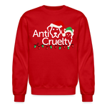 Load image into Gallery viewer, Anti-Cruelty "Merry Makers" Logo Crewneck Sweatshirt - red
