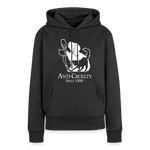 Load image into Gallery viewer, Anti-Cruelty 90's Retro Logo Women’s Hoodie - heather anthracite
