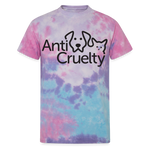 Load image into Gallery viewer, "Anti-Cruelty Logo" Tie Dye T-Shirt - cotton candy

