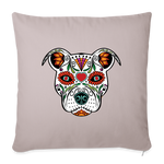 Load image into Gallery viewer, Día de los Doggie Pillow Cover 18” x 18” - light taupe
