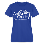 Load image into Gallery viewer, Team Anti-Cruelty Women's Moisture Wicking Performance T-Shirt - royal blue
