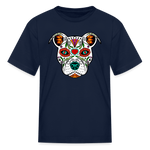 Load image into Gallery viewer, Día de los Doggie Kids' T-Shirt - navy
