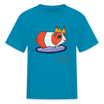 Load image into Gallery viewer, &quot;Royal Guinea Pig&quot; Art From The Heart Kids&#39; T-Shirt - turquoise
