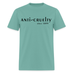 Load image into Gallery viewer, Anti-Cruelty 70's Retro Logo T-Shirt - aquatic

