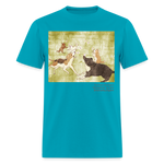 Load image into Gallery viewer, &quot;Springtime&quot; Art From The Heart Adult T-Shirt - turquoise
