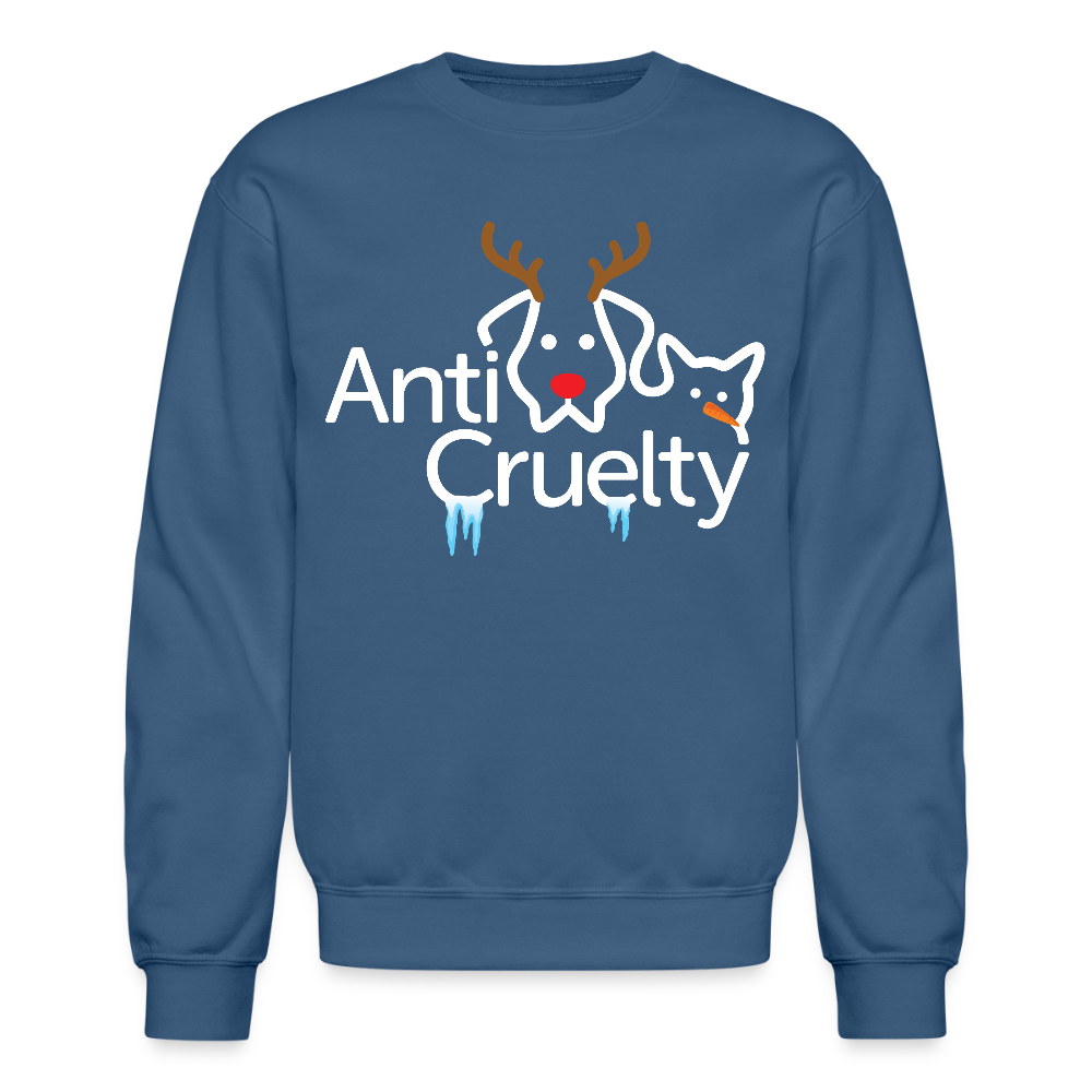 2025 Anti-Cruelty Holiday Crewneck Sweatshirt - indigo blue