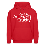 Load image into Gallery viewer, Anti-Cruelty Valentine's Day Logo Hoodie - red
