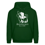 Load image into Gallery viewer, Anti-Cruelty 90's Retro Logo Men's Hoodie - forest green
