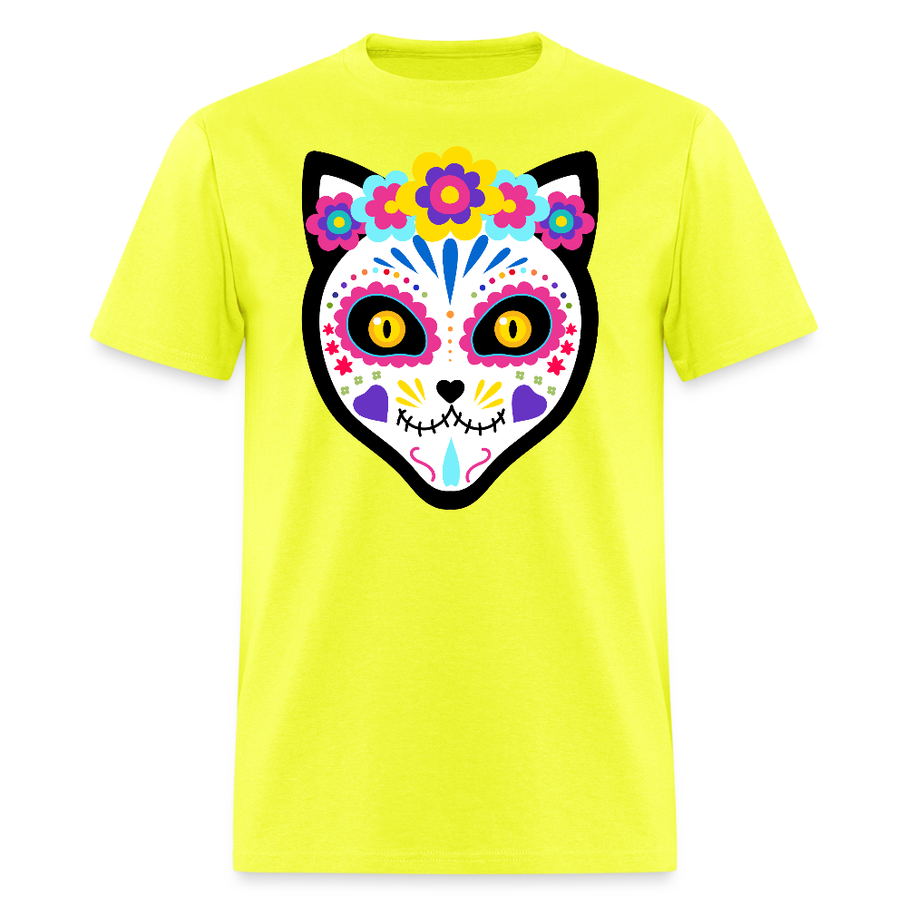 Día de los Meowertos T-Shirt - safety green