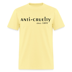 Load image into Gallery viewer, Anti-Cruelty 70's Retro Logo T-Shirt - cornsilk
