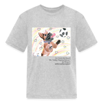 Load image into Gallery viewer, &quot;Mr. Teddy Playing Soccer&quot; Art From The Heart Kids&#39; T-Shirt - heather gray
