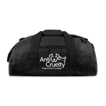 Load image into Gallery viewer, Team Anti-Cruelty Recycled Duffel Bag - black
