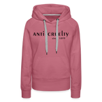 Load image into Gallery viewer, Anti-Cruelty 90's Retro Logo Women’s Hoodie - mauve
