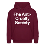 Load image into Gallery viewer, Anti-Cruelty Dark Hoodie - burgundy
