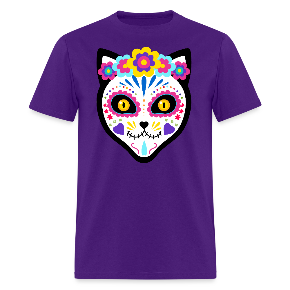 Día de los Meowertos T-Shirt - purple