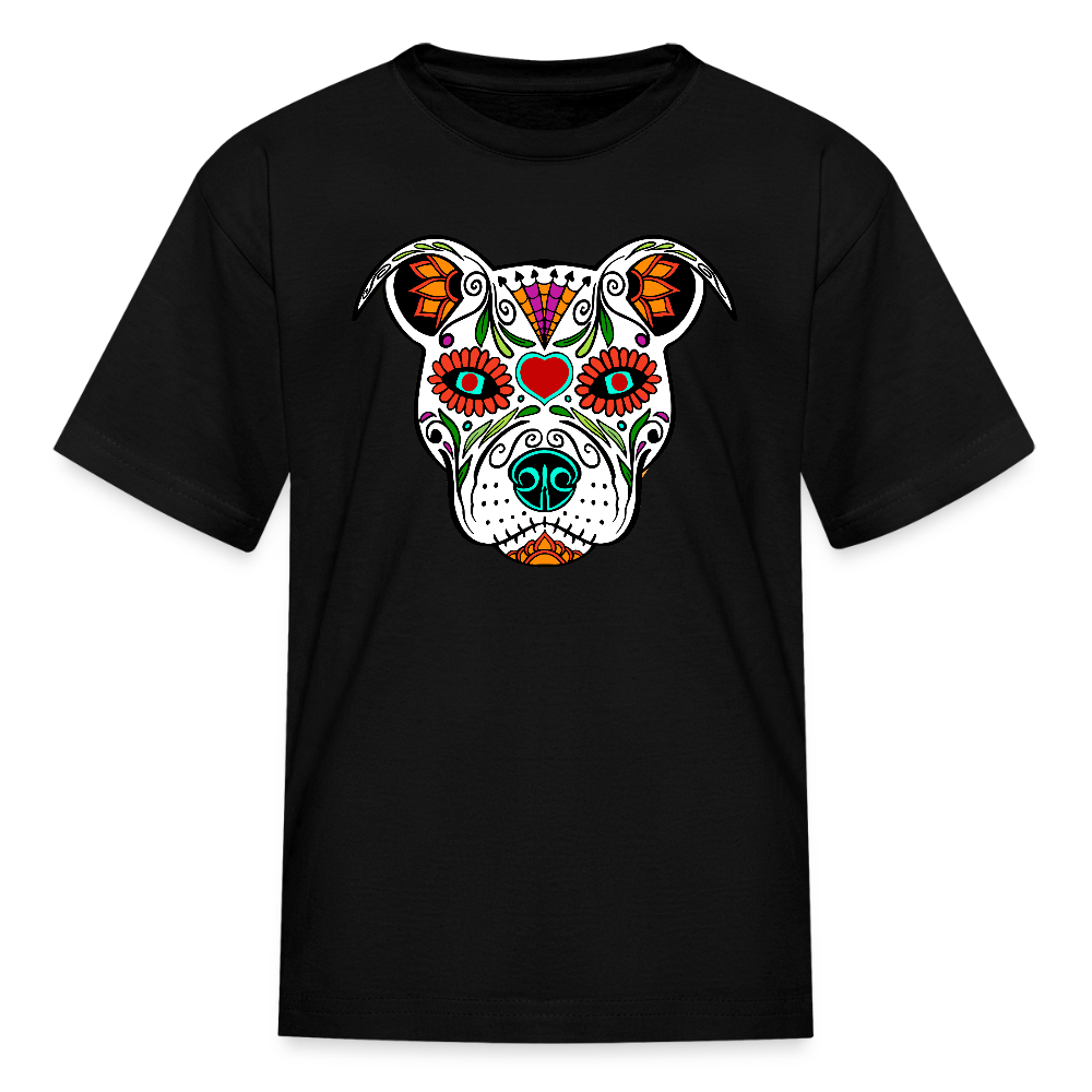 Día de los Doggie Kids' T-Shirt - black