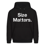 Load image into Gallery viewer, Size Matters Dark Hoodie - black
