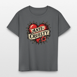 Load image into Gallery viewer, Anti-Cruelty Retro Heart Kids' T-Shirt - charcoal
