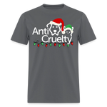 Load image into Gallery viewer, Anti-Cruelty "Merry Makers" Logo T-Shirt - charcoal
