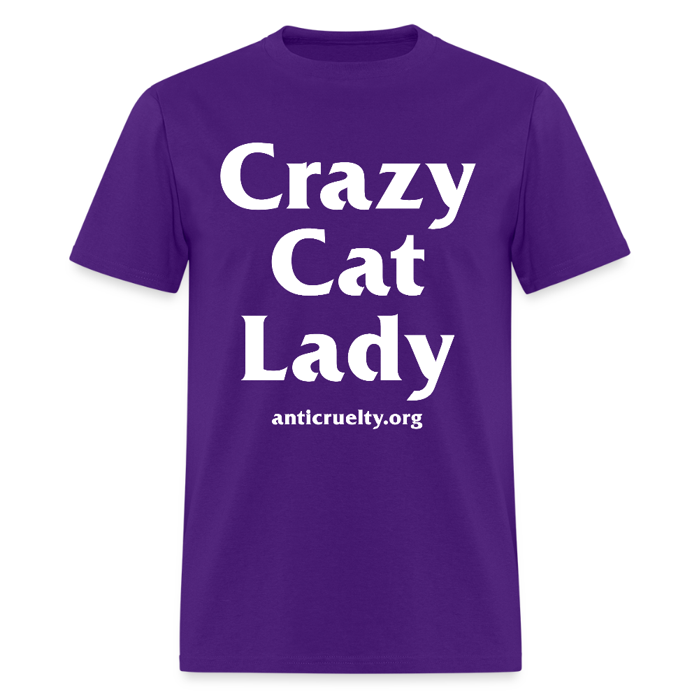 "Crazy Cat Lady" Unisex Classic T-Shirt - purple