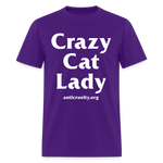 Load image into Gallery viewer, &quot;Crazy Cat Lady&quot; Unisex Classic T-Shirt - purple

