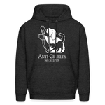 Load image into Gallery viewer, Anti-Cruelty 90's Retro Logo Men's Hoodie - charcoal grey
