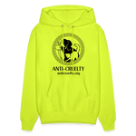 Load image into Gallery viewer, "Vintage Anti-Cruelty Greek Key" Bright Hoodie - safety green
