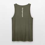 Load image into Gallery viewer, Bog Dog Energy Unisex Tri-Blend Organic Tank - heather olive
