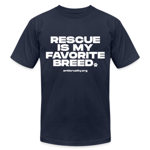 Rescue Unisex Jersey T-Shirt - navy