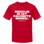 Load image into Gallery viewer, Rescue Unisex Jersey T-Shirt - red
