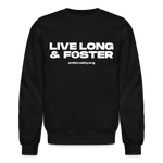 Load image into Gallery viewer, Live Long &amp; Crewneck Sweatshirt - black
