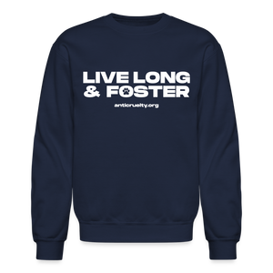 Live Long & Crewneck Sweatshirt - navy