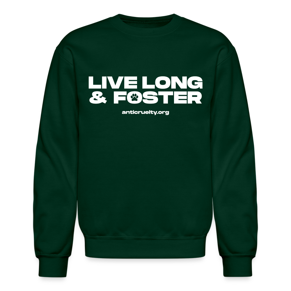 Live Long & Crewneck Sweatshirt - forest green