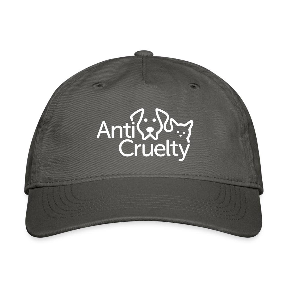 Anti-Cruelty Logo Baseball Cap - charcoal