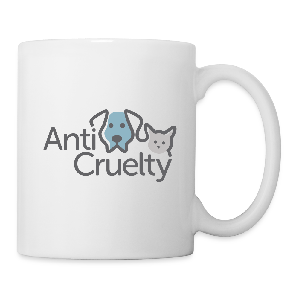 Anti-Cruelty Logo Coffee Mug - white