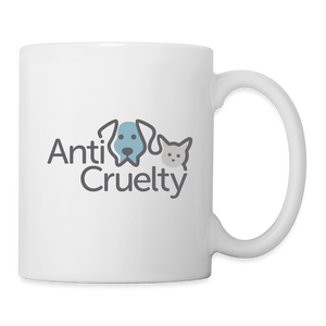 Anti-Cruelty Logo Coffee Mug - white