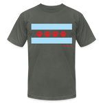 Load image into Gallery viewer, Chicago Flag Jersey T-Shirt - asphalt
