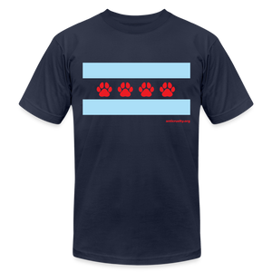 Chicago Flag Jersey T-Shirt - navy