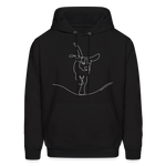Load image into Gallery viewer, Dog Line Art Heavy Blend Adult Hoodie - black
