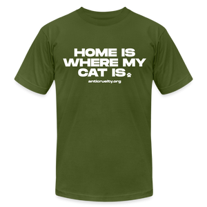 Cat Jersey T-Shirt - olive